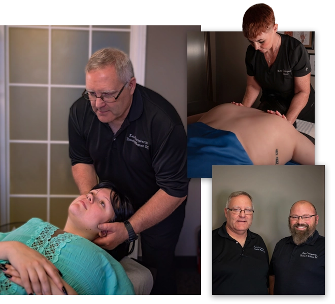 Chiropractor Broken Arrow OK Timothy Wagner And Shannon Grimes Adjusting Patient And Massage