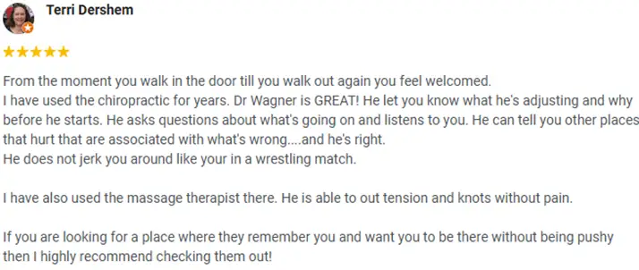 Chiropractic Broken Arrow OK Terri Dershem Testimonial Chiropractic Broken Arrow OK Terri Dershem Testimonial