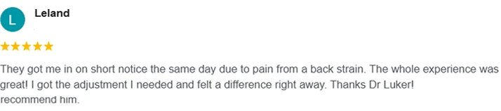 Chiropractic Broken Arrow OK Leland Testimonial