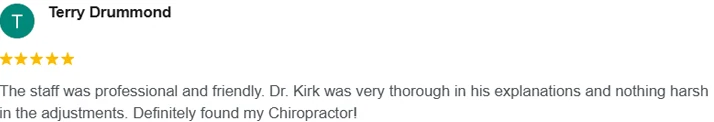 Chiropractic Broken Arrow OK Terry Drummond Testimonial